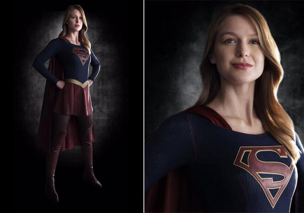First Look Melissa Benoist Suits Up For Cbs Supergirl Cbs News