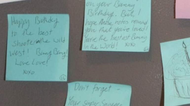Bowman post-it note