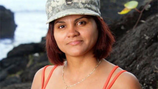 Office assistant Sandra Diaz, a previous contestant on &quot;Survivor: Pearl Islands,&quot; is shown. The brazen 34-year-old bank teller from Fayetteville, N.C., ... - image6491297x