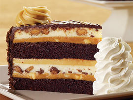 Reese's Peanut Butter Chocolate cheesecake from the Cheesecake Factory.