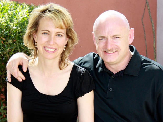 Gabrielle Giffords and husband, Mark Kelly. (AP)