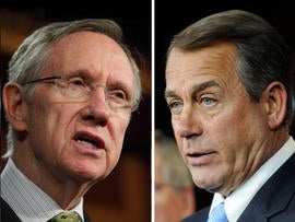 Harry Reid and John Boehner