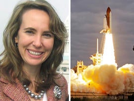 Gabrielle Giffords, space shuttle Endeavour