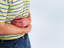 stomach ache, cramps, pain, diarrhea, crohn's disease, stock, 4x3