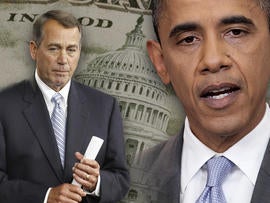 U.S. House Speaker John Boehner and President Barack Obama