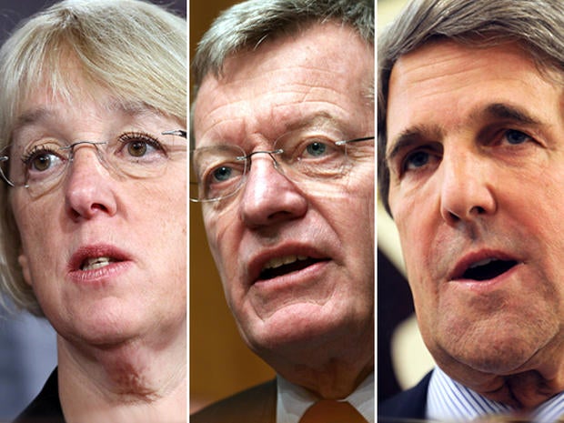 Sen. Patty Murray (D-Wash.) Sen. Max Baucus (D-Mont.) and John Kerry (D-Mass.)