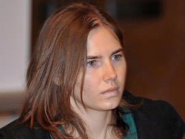 Amanda Knox arrives for an appeal hearing