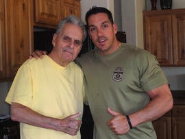 Brian Terry with his father Kent Terry, Sr. in an undated family photo.