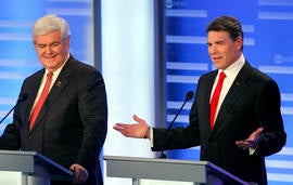 Newt Gingrich, Rick Perry