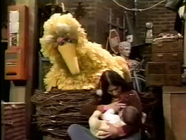 sesame street, breast feeding