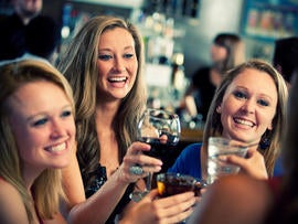 Friends Having Drinks