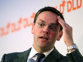 James Murdoch, son of Rupert Murdoch, looks on during the Digital Life Design conference at HVB Forum Jan. 25, 2011, in Munich, Germany.
