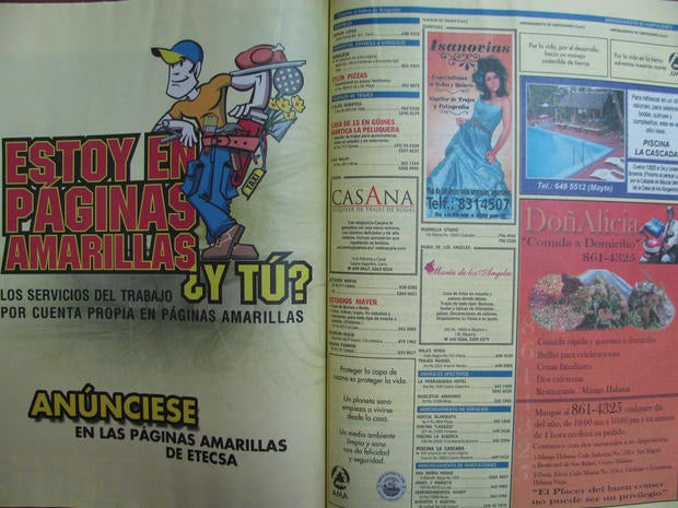 Cuba, yellow pages
