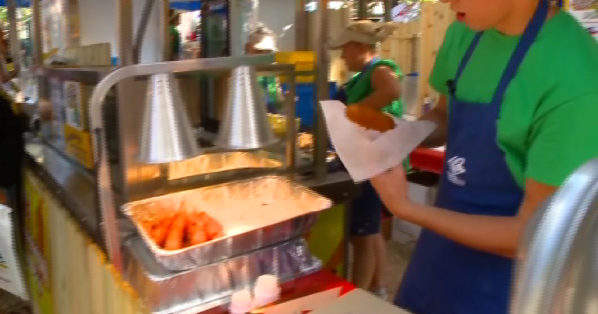 Iowa State Fair Double bacon corn dogs Videos CBS News