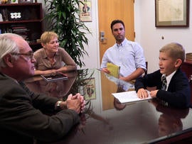 Eli landed an interview after sending in a hand-written, three-page cover letter and a recommendation from his teacher.