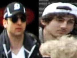 Two men identified by the FBI as suspects in the Boston Marathon bombings