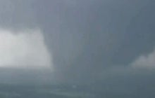 Watch: Aerials of tornado in Wellston, Okla.