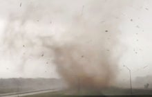 Watch: Tornado touches down on Route 66