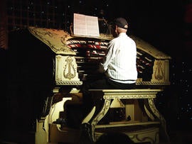 Fred Hermes rescued the organ, made in 1926, from the old Michigan Theater in Detroit.