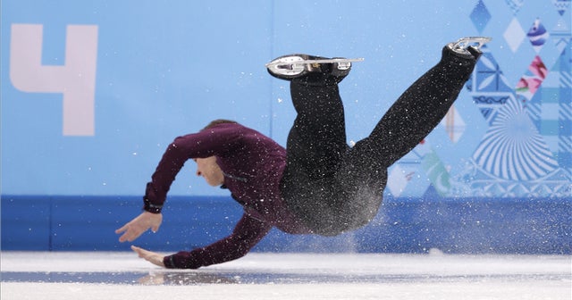 U.S. figure skating champion takes a hard fall Videos CBS News