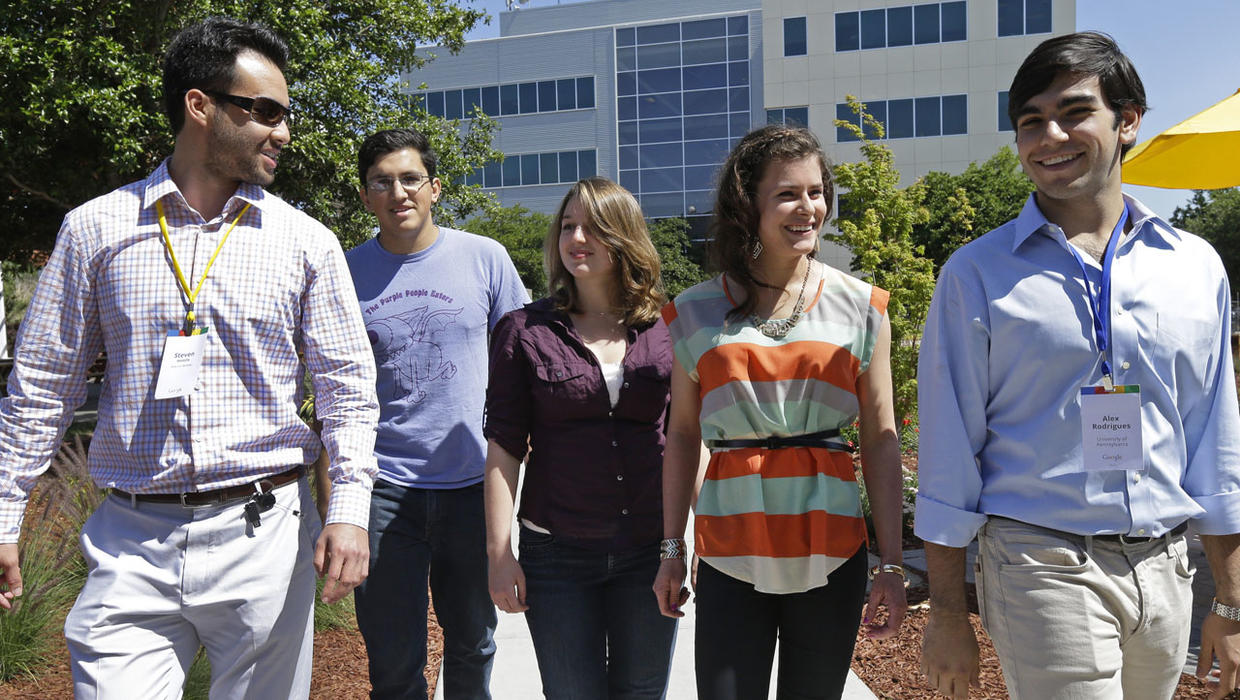 Silicon Valley interns enjoy a perkfilled summer CBS News