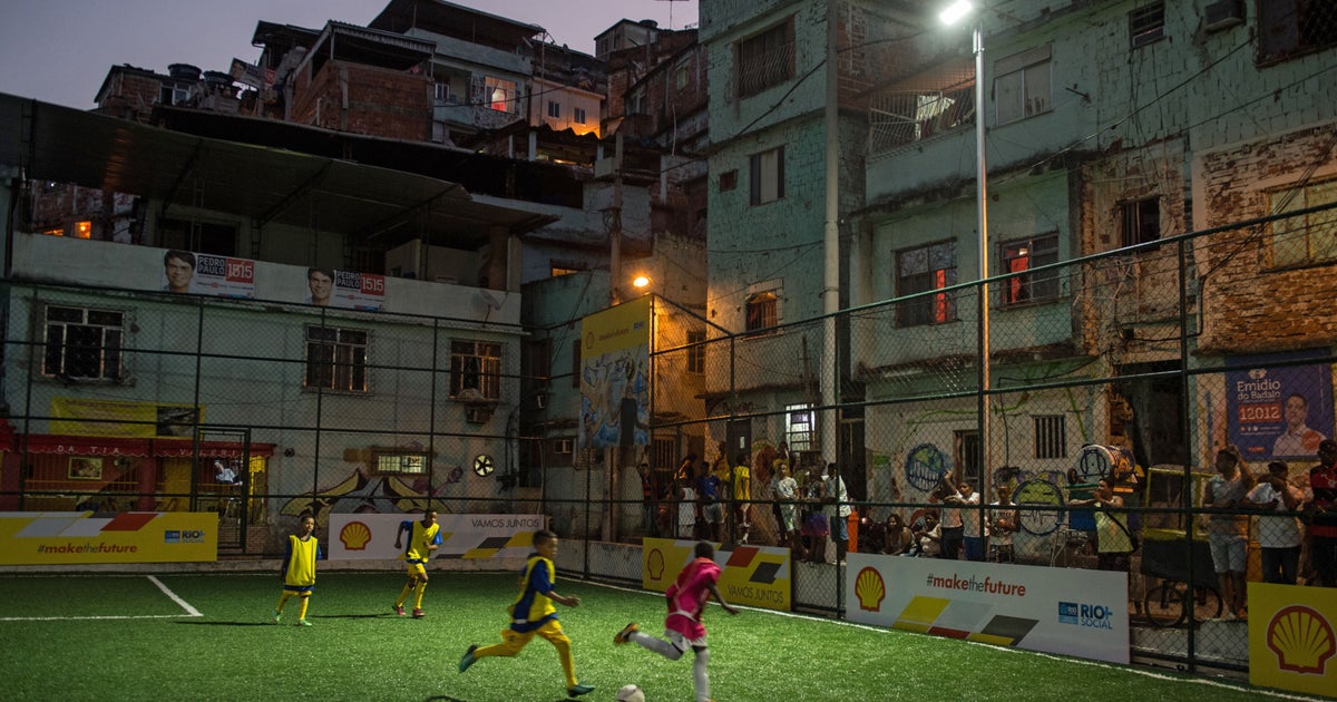Brazil soccer field first to use players' energy to turn on the