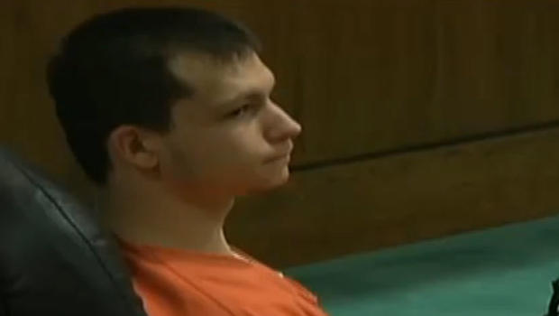 <b>Austin Myers</b> in court on Oct. 17, 2014 - myers