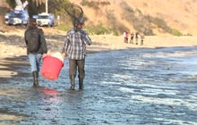 Pipeline breach leads to oil spill on California coast