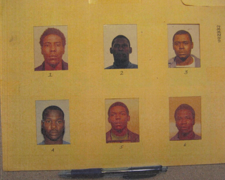 The lineup -- Crosley Green's photo is in the top row center.
