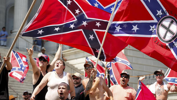 Kkk Black Justice Group Clash In Sc Capitol Over Confederate Flag Cbs News 8497