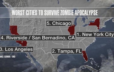 What cities will survive the zombie apocalypse?