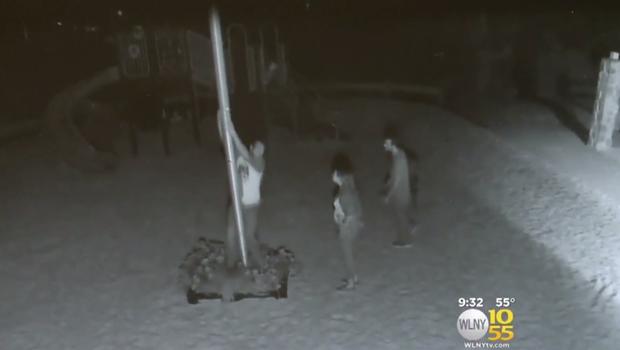 3 Caught On Camera Stealing Flags From Long Island New York Park Including One Honoring