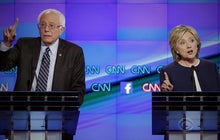 Democrats clash in debate and over data breach