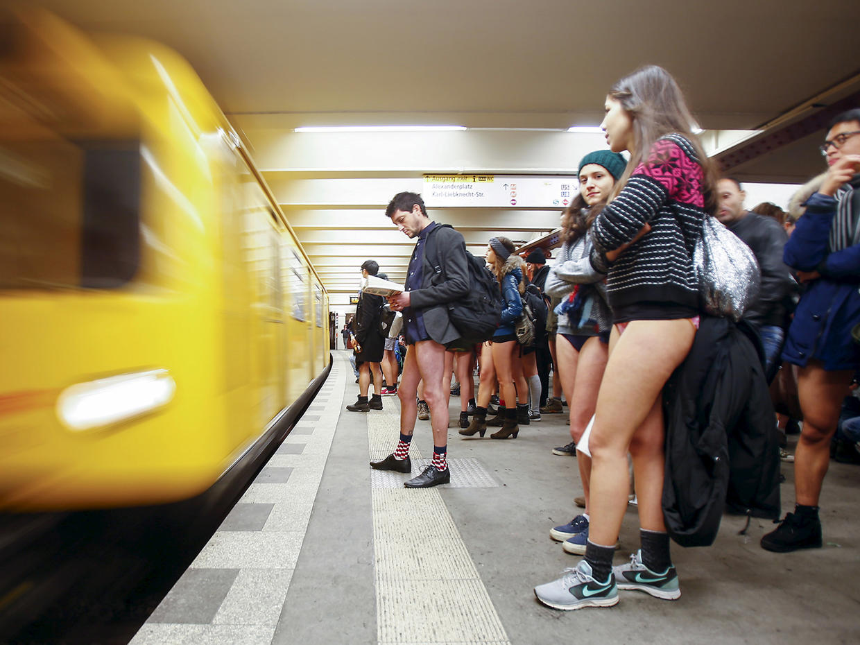 Prague No Pants Subway Ride Legs Bared Around The World Pictures Cbs News