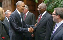Obama meets with Castro during historic Cuba visit