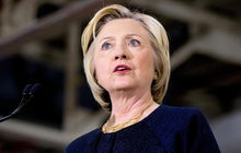 Trump defends Muslim ban, Clinton focuses on gun laws