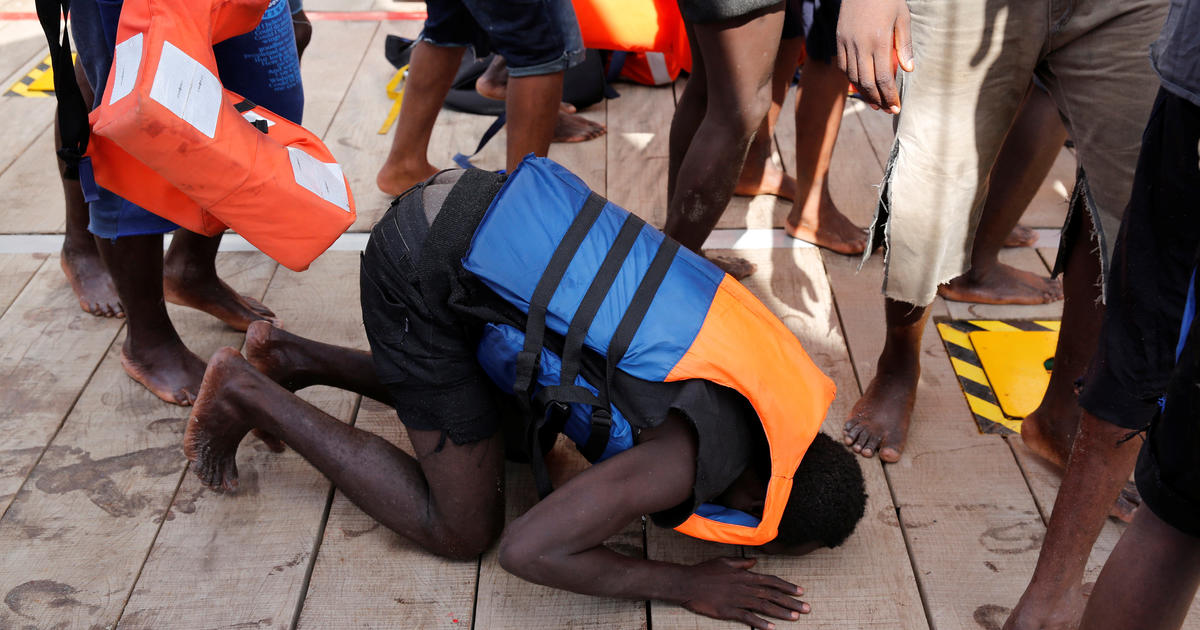 Italy says migrant bodies recovered from ship that sank off Libya coast in Mediterranean  CBS News
