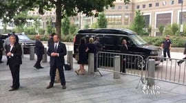 Hillary Clinton leaving the 9/11 anniversary ceremony early 