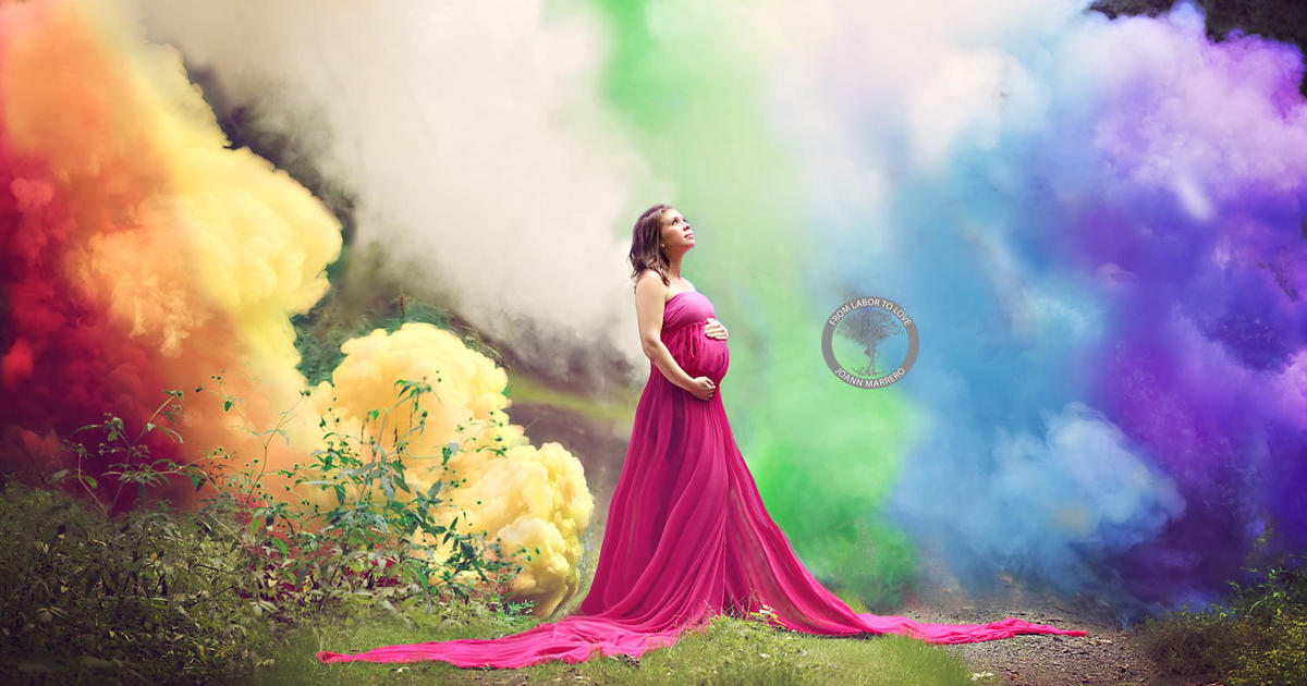 Mom celebrates "rainbow baby" with stunning photo shoot ...