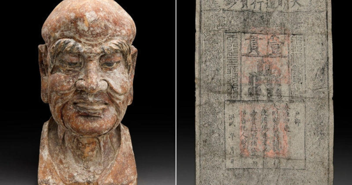 Rare Ming Dynasty banknote found inside antique sculpture - CBS ... - CBS News