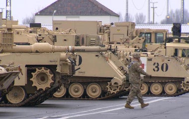 30 years after Cold War, U.S. military rolls into eastern Europe