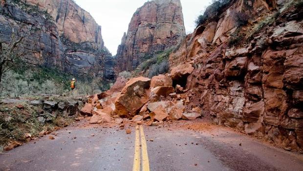 What causes a rock slide?