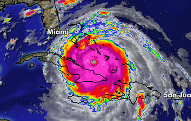 Hurricane Irma a Category 4 as it heads towards Florida 