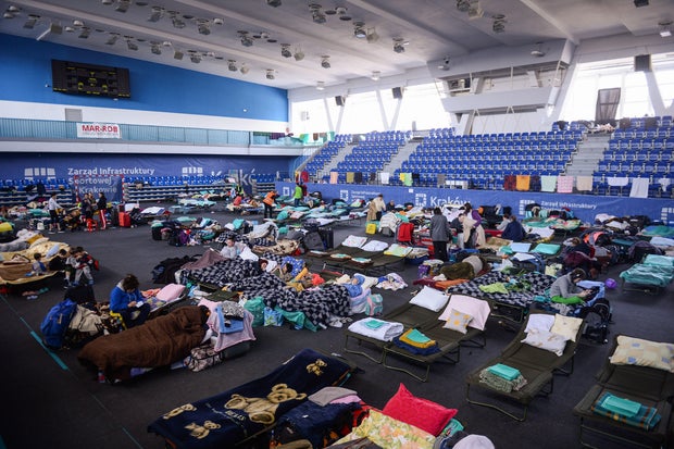 Aid for Ukrainian refugees in Krakow