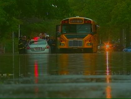 Flooding Strands Bus 