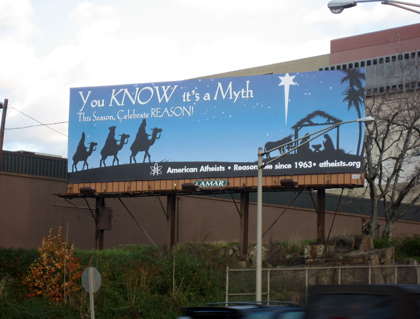 American Atheists Billboard (Photo/Terry Sheridan, 1010 WINS) 