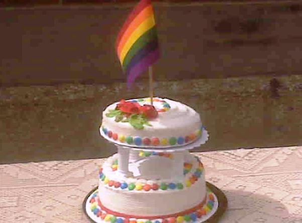 Gay wedding cake 