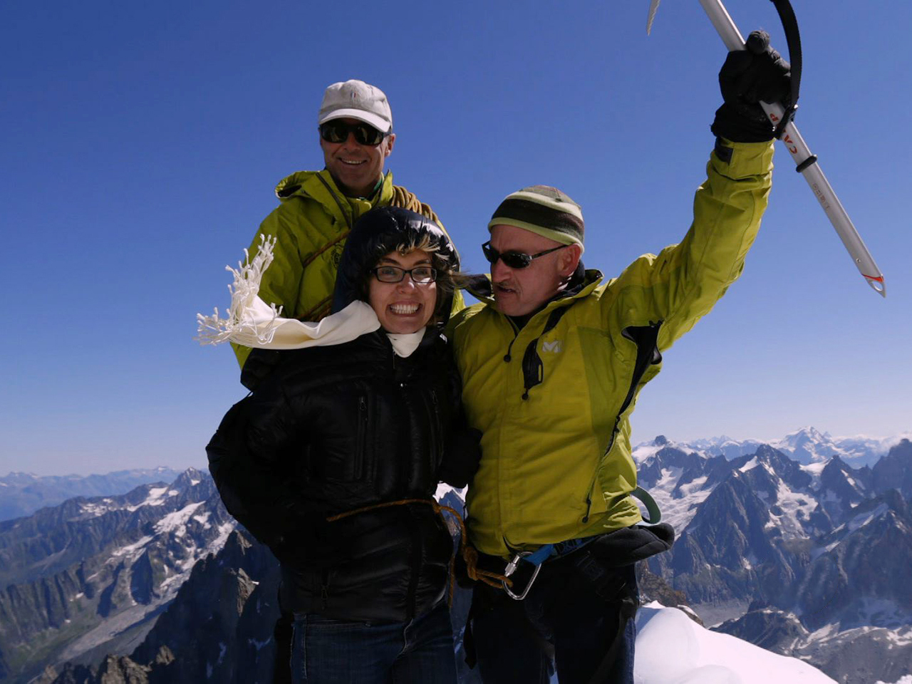 Gabby Giffords climbs the French Alps 