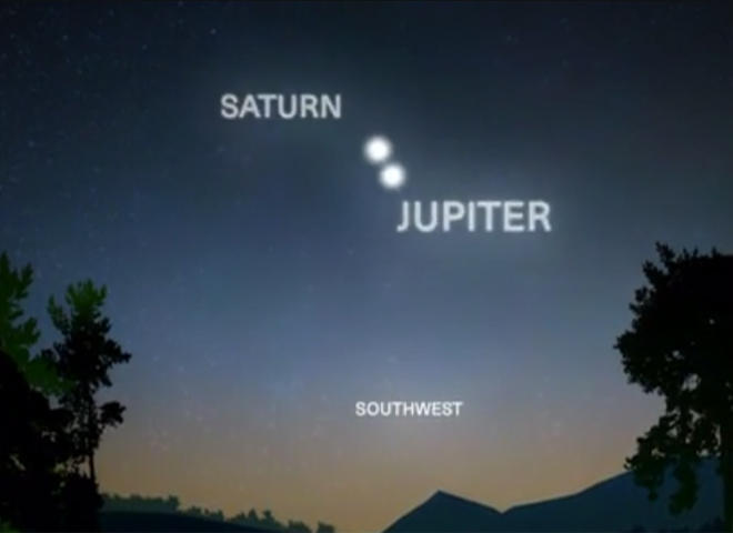 Jupiter and Saturn to overlap in sky tonight: "Aligned just right" 