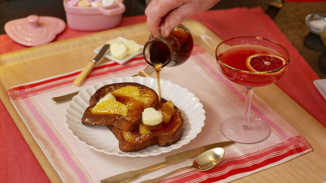 Martha Stewart's Valentine's Day brunch 